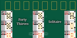 играя FORTY-THIEVES SOLITAIRE