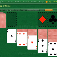 ゲームプレイの写真 KLONDIKE SOLITAIRE THREE TURN BY GREEN FELT 2