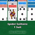 遊ぶ SPIDER SOLITAIRE ONE SUIT