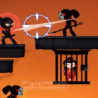 играть Ninja Stickman Warrior HTML5
